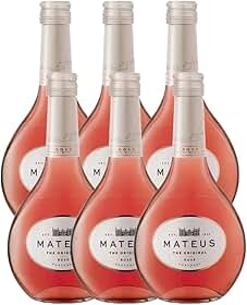 Vinho Português Rosé Meio Seco Mateus 187ml Kit 6 Unidades