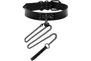 Black Bell Collar and Leash Set