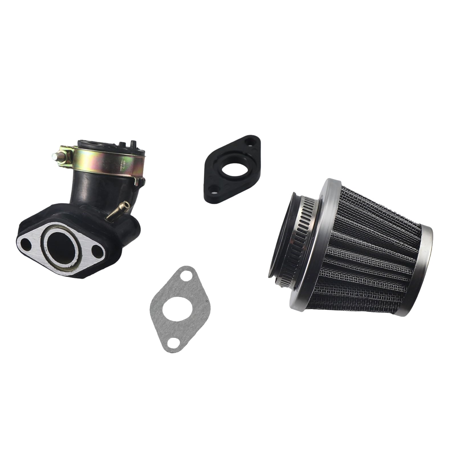 Carburador de 50CC 4 tiempos GY6 de alto rendimiento 139QMB para ciclomotores de 49cc 50cc PD18J Carb Motor, carburador de 50cc para ciclomotor + colector de admisión