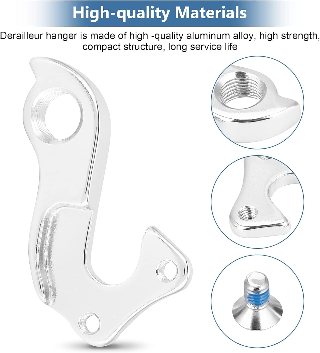 Gancio Deragliatore Per Bici In Alluminio - Protezione Per Il Telaio - Facile Da Montare - Compatibile Con Diverse Biciclette - Foto 9
