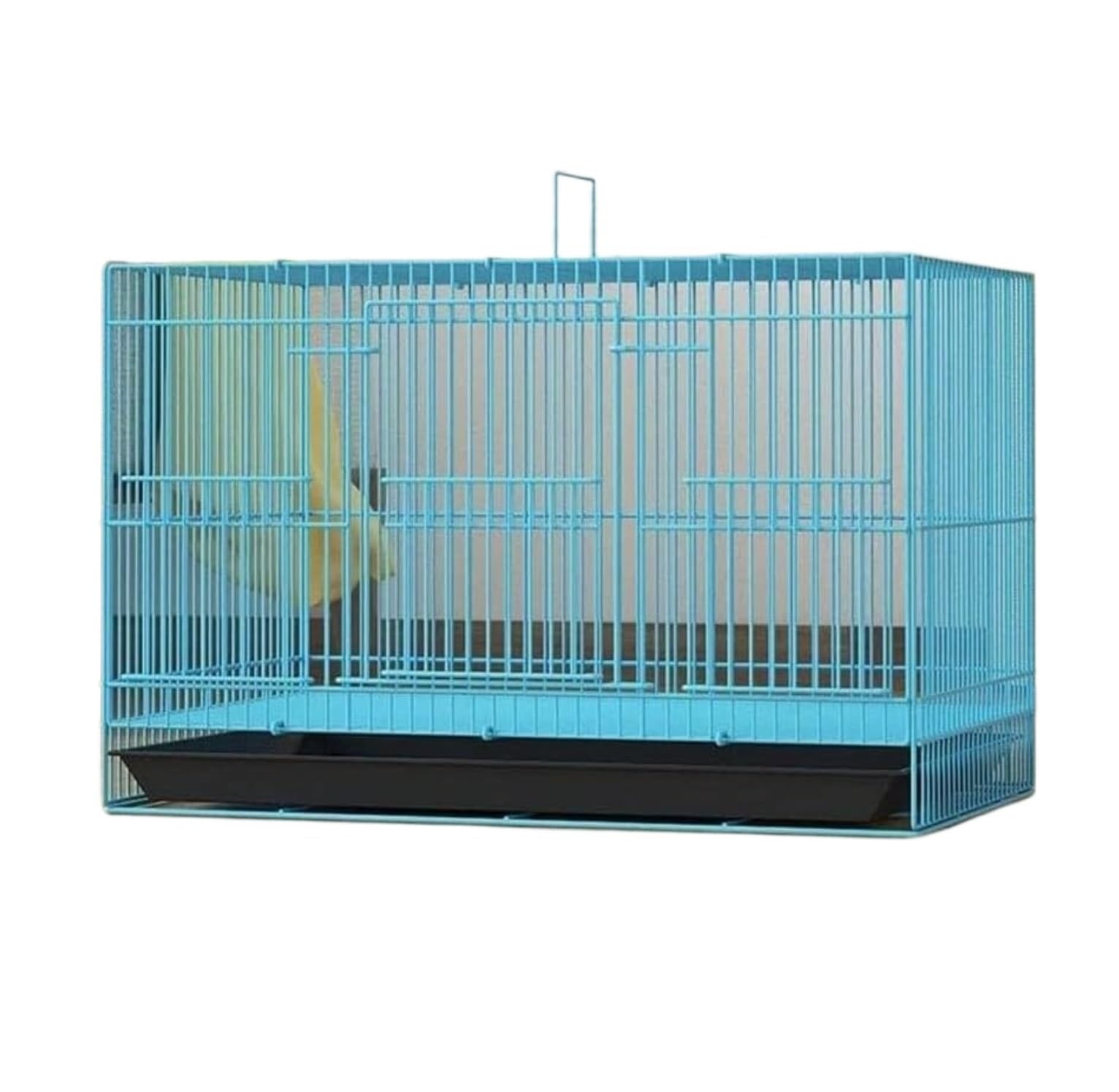 Vogelkäfig im Freien, Rechteckige Vogelträger ABS Boden Rollständer Haustier Vogelkäfig Flugkäfig Mit Feeder Für Home Hotel Vogelvoliere Vogelkäfig Voliere(Blue,40 * 30cm)