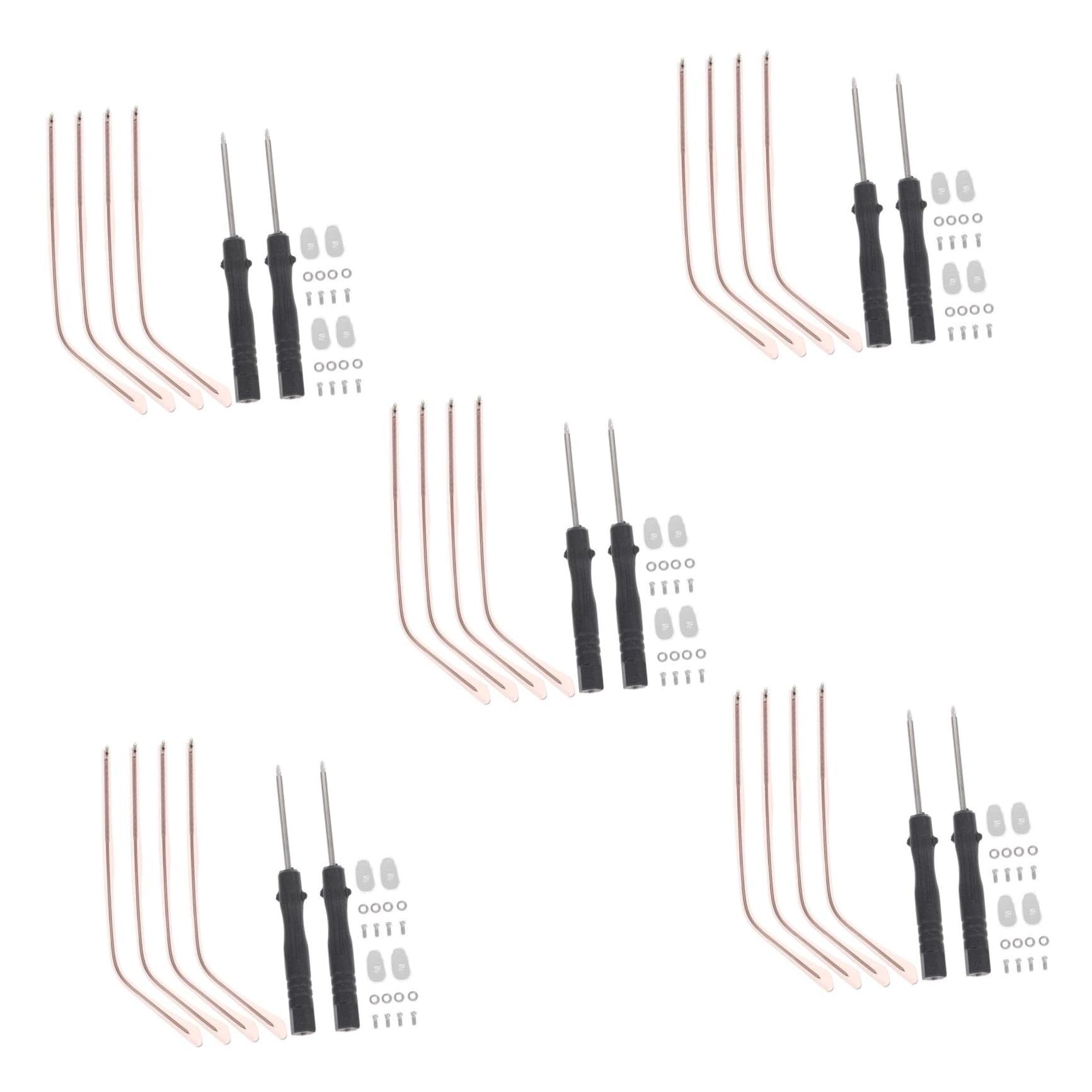 FRCOLOR 10 Sätze Brillenzubehör Brillen Befestigungsset Arm Beine Brillenersatzbügel Brillenteile Brillenreparatur Ersatzbrille Bügel Armbeine Für Brillen Brillenersatzarm Metall Rose Gold