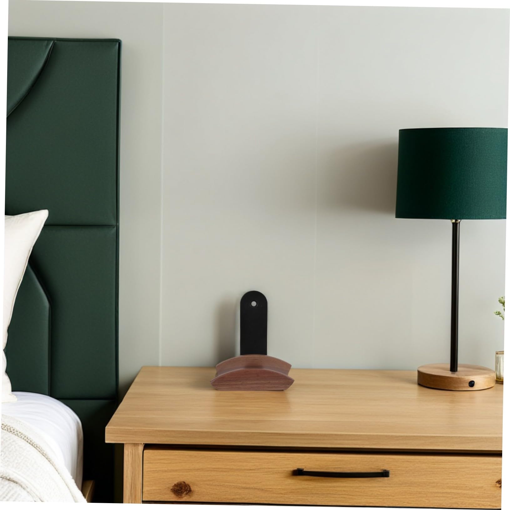 POPETPOP Soporte Auriculares de Madera Maciza para Montaje Pared Gancho Compacto para Auriculares con Diseño Elegante Compatible con Cascos Oficina Ahorra Hogar y Estudio