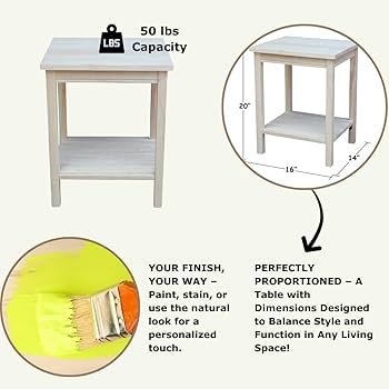 ライトウッドのシンプルテーブル Amazon｜Portman アクセントテーブル ソリッドパラウッド 未