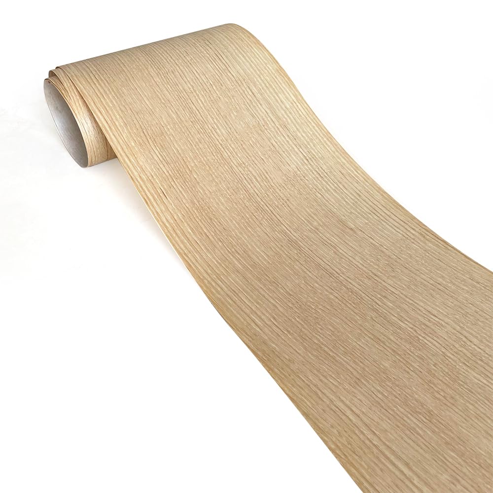1 Rotolo di Rovere Naturale Modello impiallacciatura in Legno for mobili Stereo Fai da Te Fatti a Mano Decorazione della casa impiallacciatura Pannello di Pelle Sottile Artigianale 20 * 210 cm
