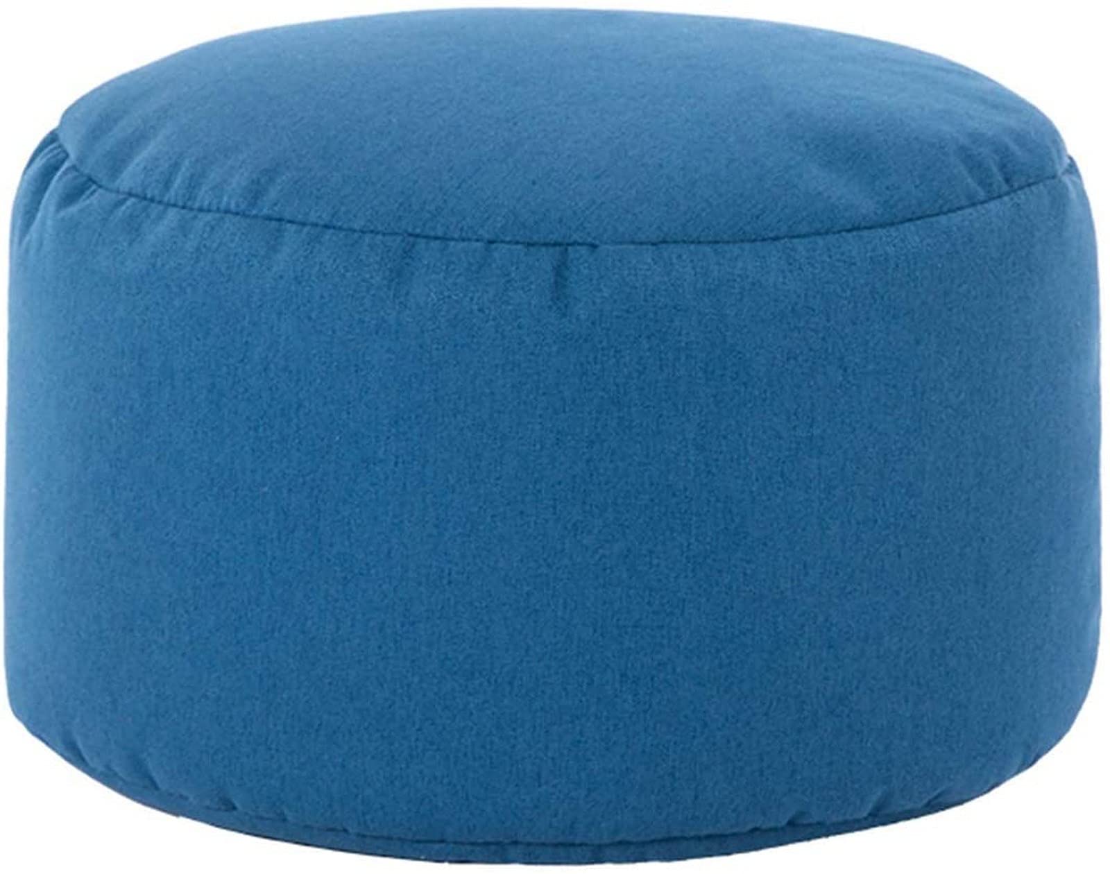 Repose-Pieds pour Salon et Chambre | Petit Pouf Décoratif Bleu Foncé