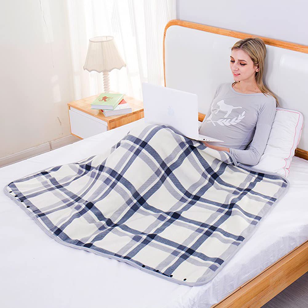 JFAN Poncho Donna Invernale Coperta in Pile Indossabile con Bottoni a Pressione Mantella Caldo Poncho Pile Donna Casa