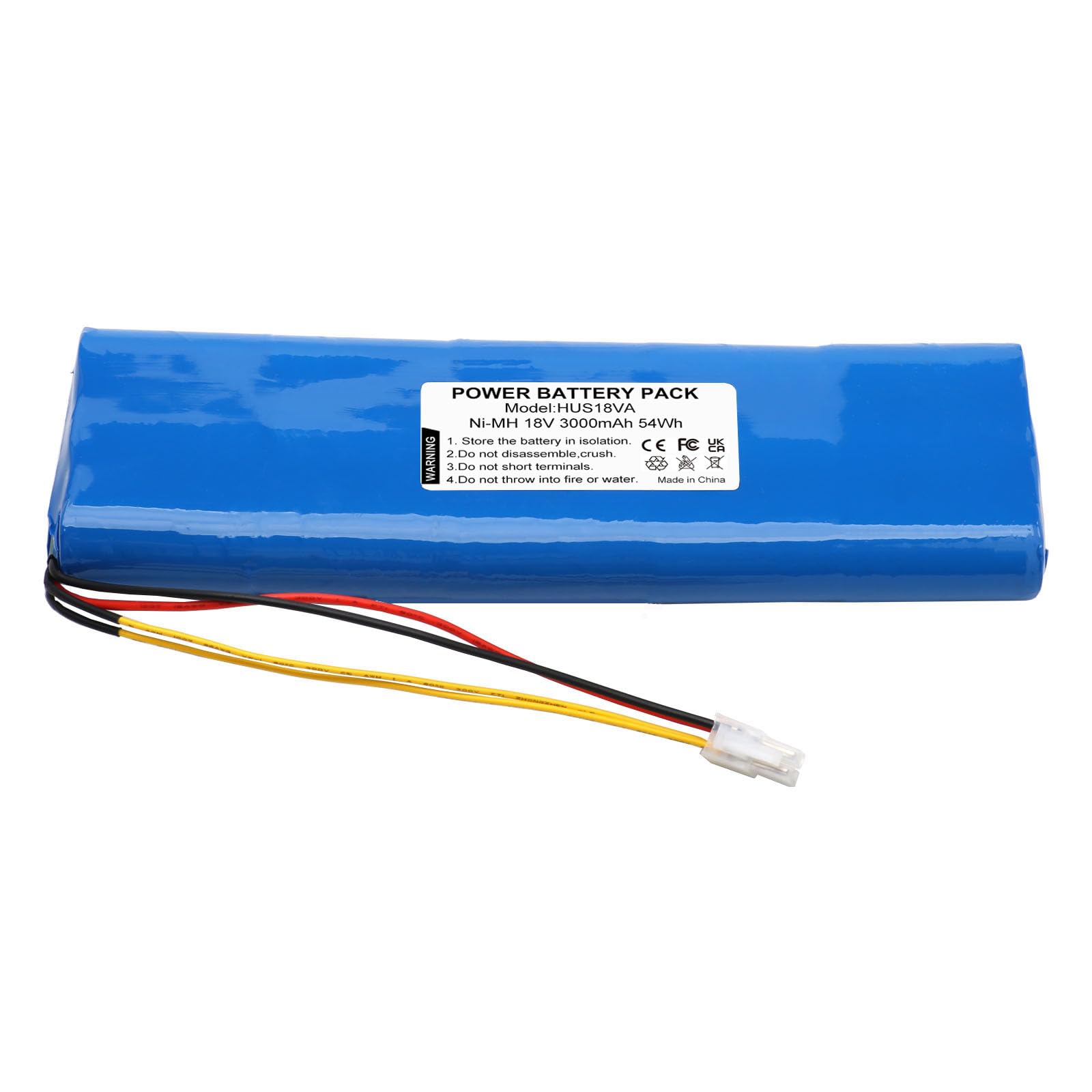 18V 3000mAh NI-MH Ersatzakku kompatibel mit Husqvarna Automower 220AC, 230ACX, 210C, 260ACX, G2, Solar Hybrid Mähroboter – 54Wh Rasenmäher Akku