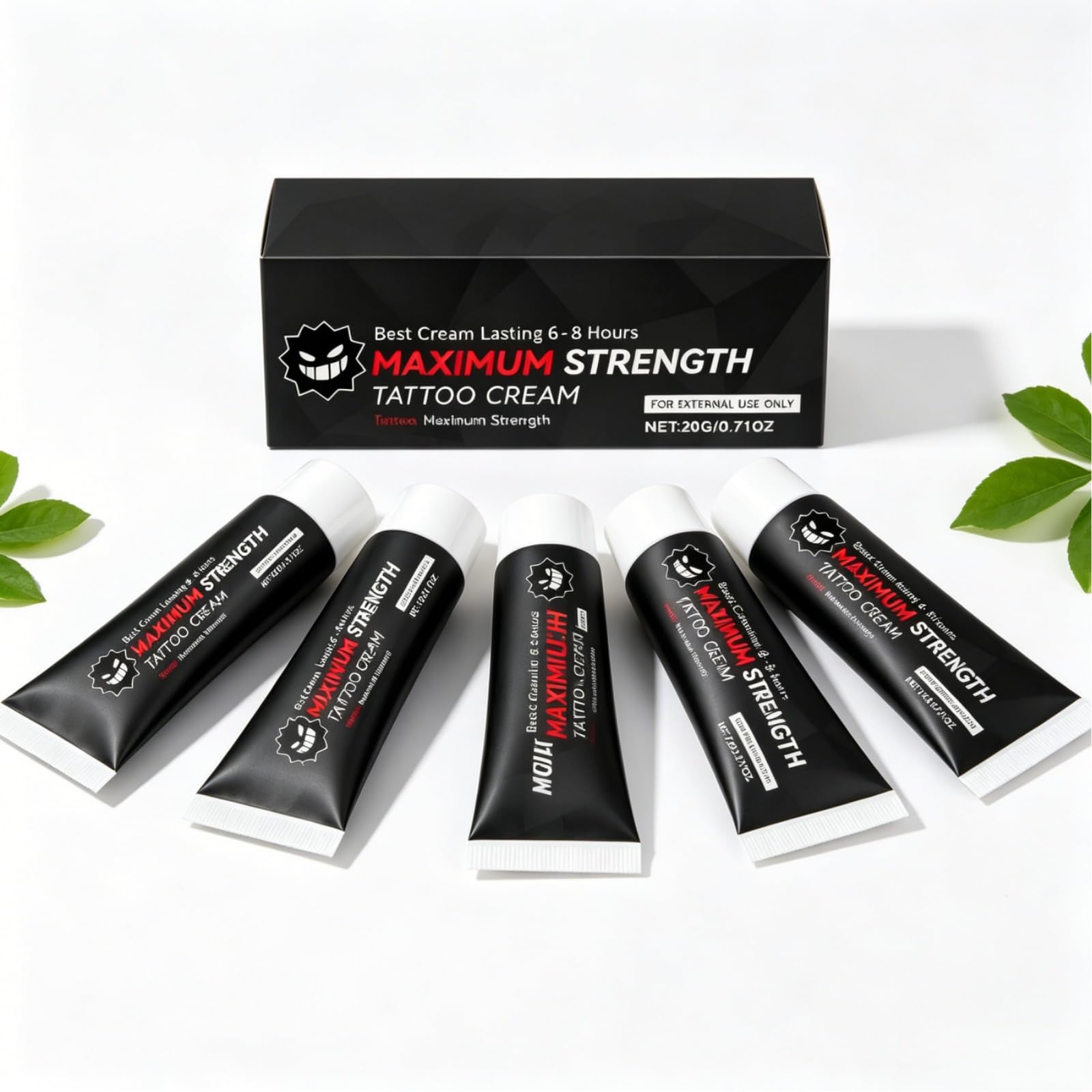 Krem do tatuażu Extra Strong Anesthetic Cream spersonalizowany tatuaż | Silny, trwały i delikatny efekt kojący, zapewniający ciągłą ulgę w bólu przez 6-8 godzin.