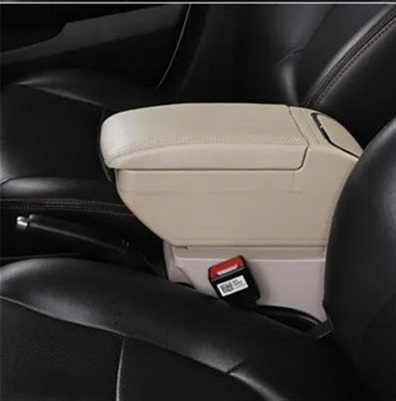 NOHEEU Car Armrest Box Center Storage Dedicated Retrofit Accessories For Accent For Verna(F Beige)