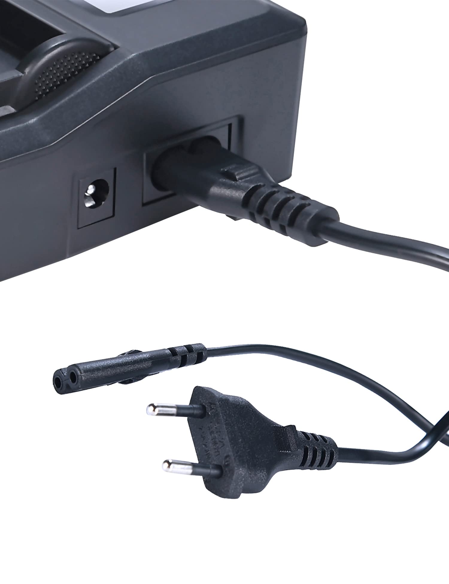 DSTE® LCD 1.5A Fast Charging Dual Batterie Ladegerät (EU-Stecker) Compatible für Canon LP-E4 LP-E4N LP-E19 als LC-E19
