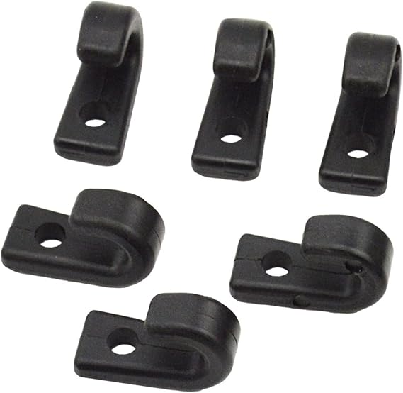 Kayak Kayak Plastic J-Hook Tail Deck Elastic Rope Canoe J-Shaped Hanging Buckle Aluminum Rivet Set
