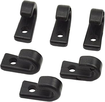 Kayak Kayak Plastic J-Hook Tail Deck Elastic Rope Canoe J-Shaped Hanging Buckle Aluminum Rivet Set