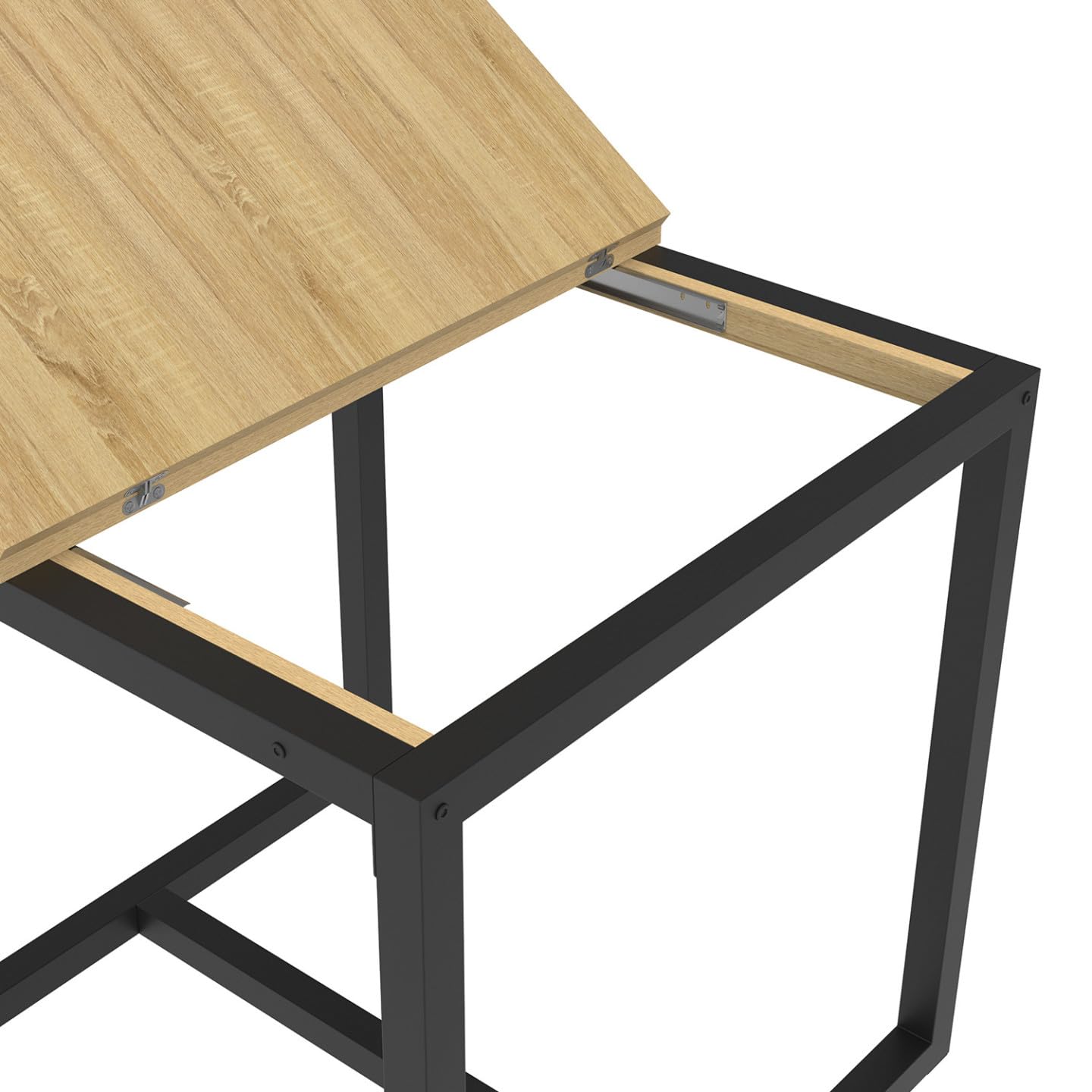 IDMarket - Table à Manger Extensible Rectangle Detroit 80-160 cm