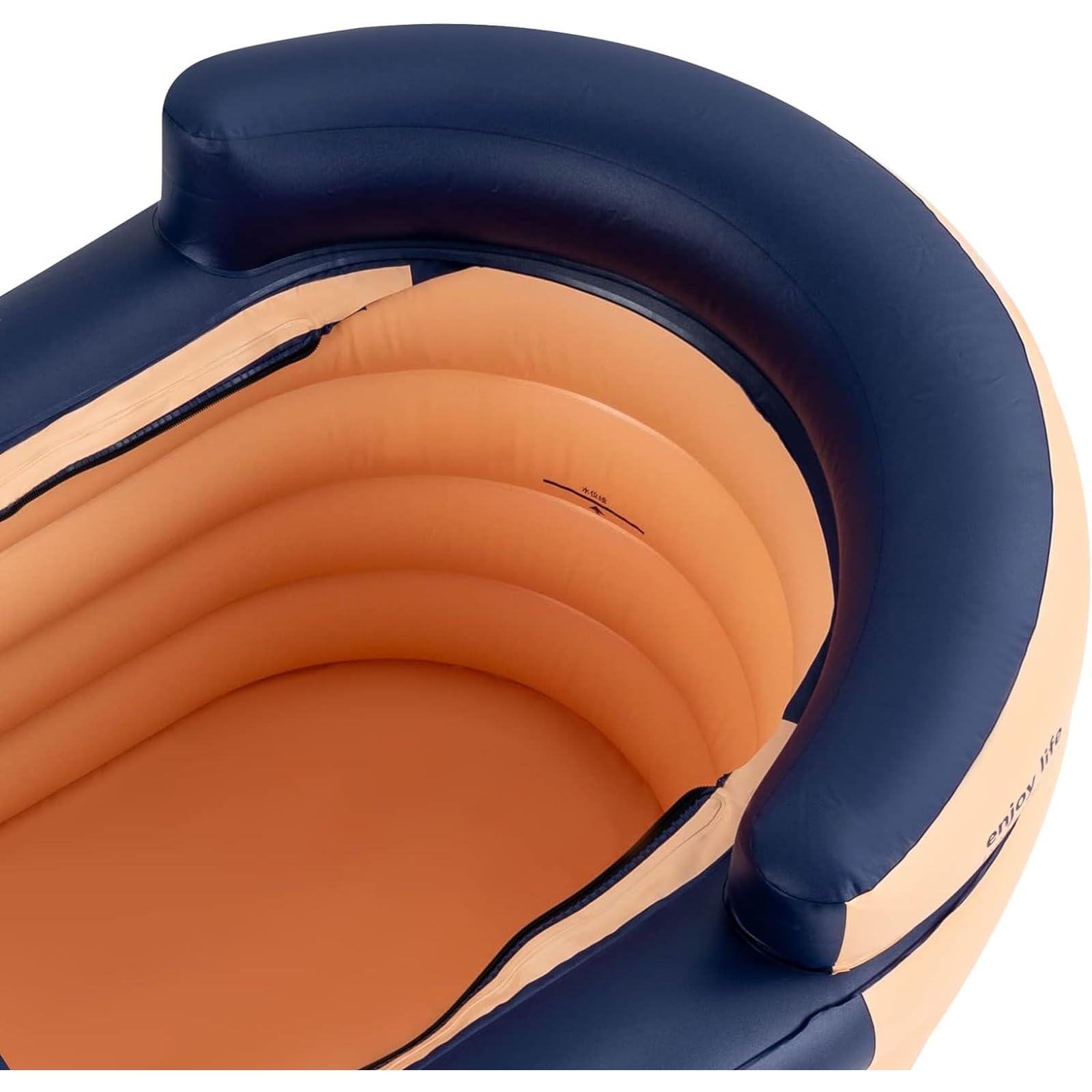 Bañera inflable portátil para adultos, diseño plegable de PVC con bomba de aire, ideal para viajes y vacaciones, cómoda y fácil de usar