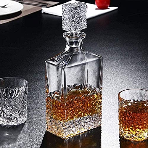 Karafset Whiskykaraf Wijnkaraf Wijnkaraf Creatief Kristalglas Wijnlikeur Wijnflesdecoratie Verzegelde Karaf Wijnfles… - Afbeelding 5