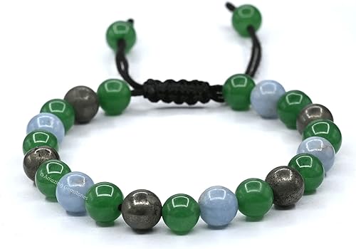Miniatura 106 de Natural Healing Crystal Bracelet for Women - Mens Bracelet Energy Balancing Gemstones Set - Adjustable Stone Bead Bracelet for Men and Women - Anger