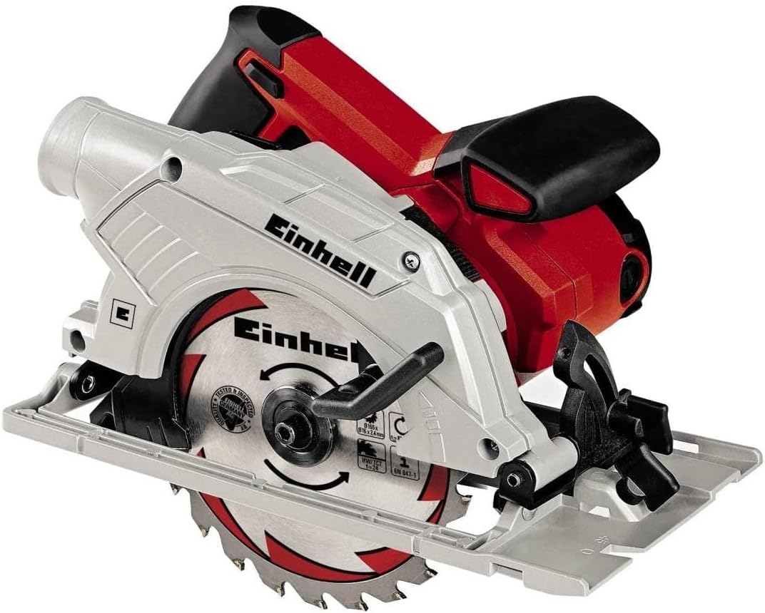 Einhell TE-CS 165 SEGA CIRCOLARE (tensione 230 V, 1200 W, giri al min. 5500, lama Ø165 x Ø16, taglio max 55 mm)
