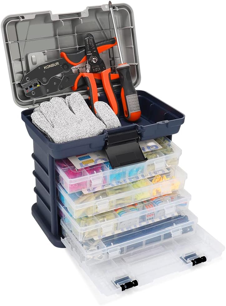 Home Marine Automotive Electrical Tool Kit Set with Wire