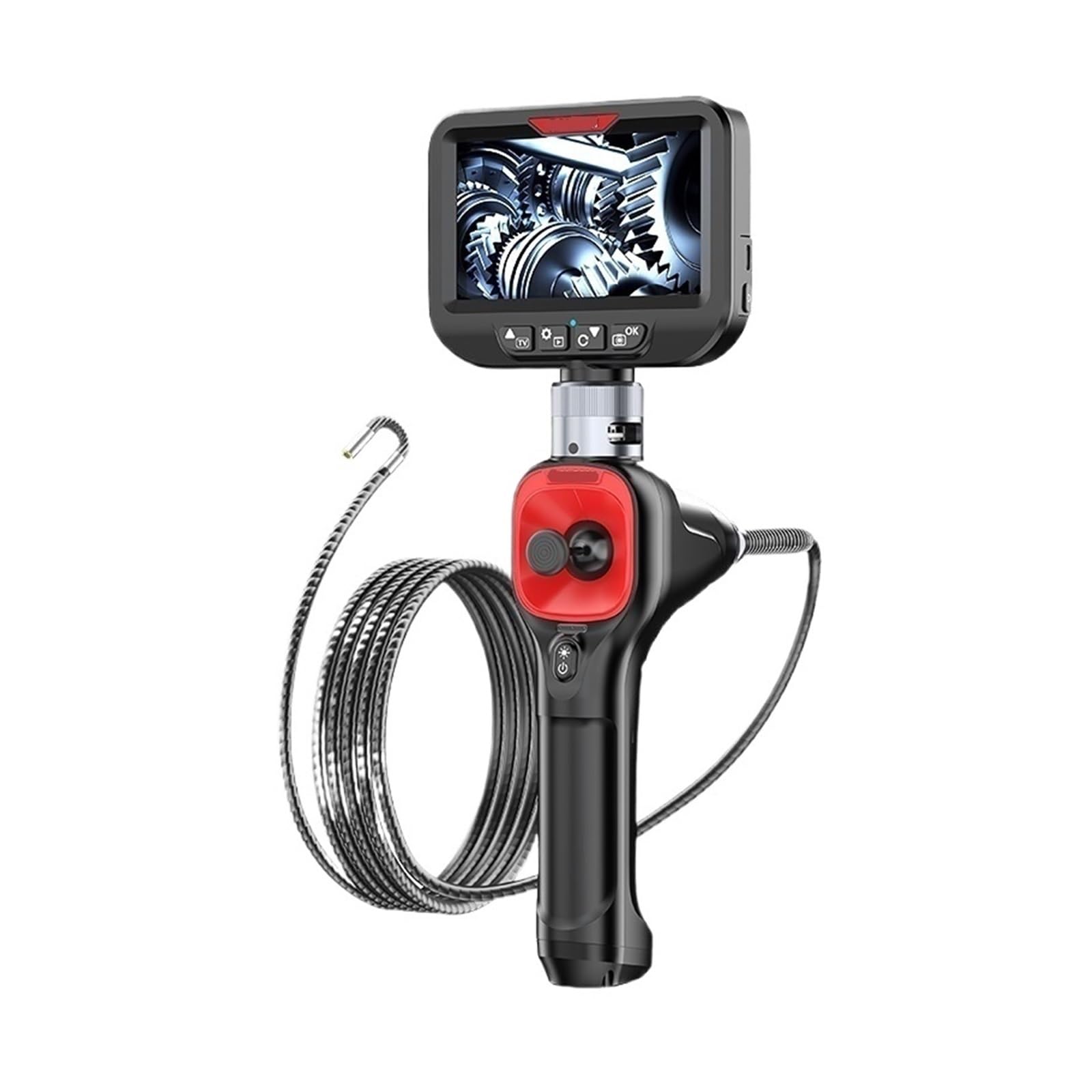 YNIYUJKL Camera, 360 Degree Rotating Camera 4.3 Inch Endoscope Full Hd For Industrial Inspection,For Wall Automotive Engine