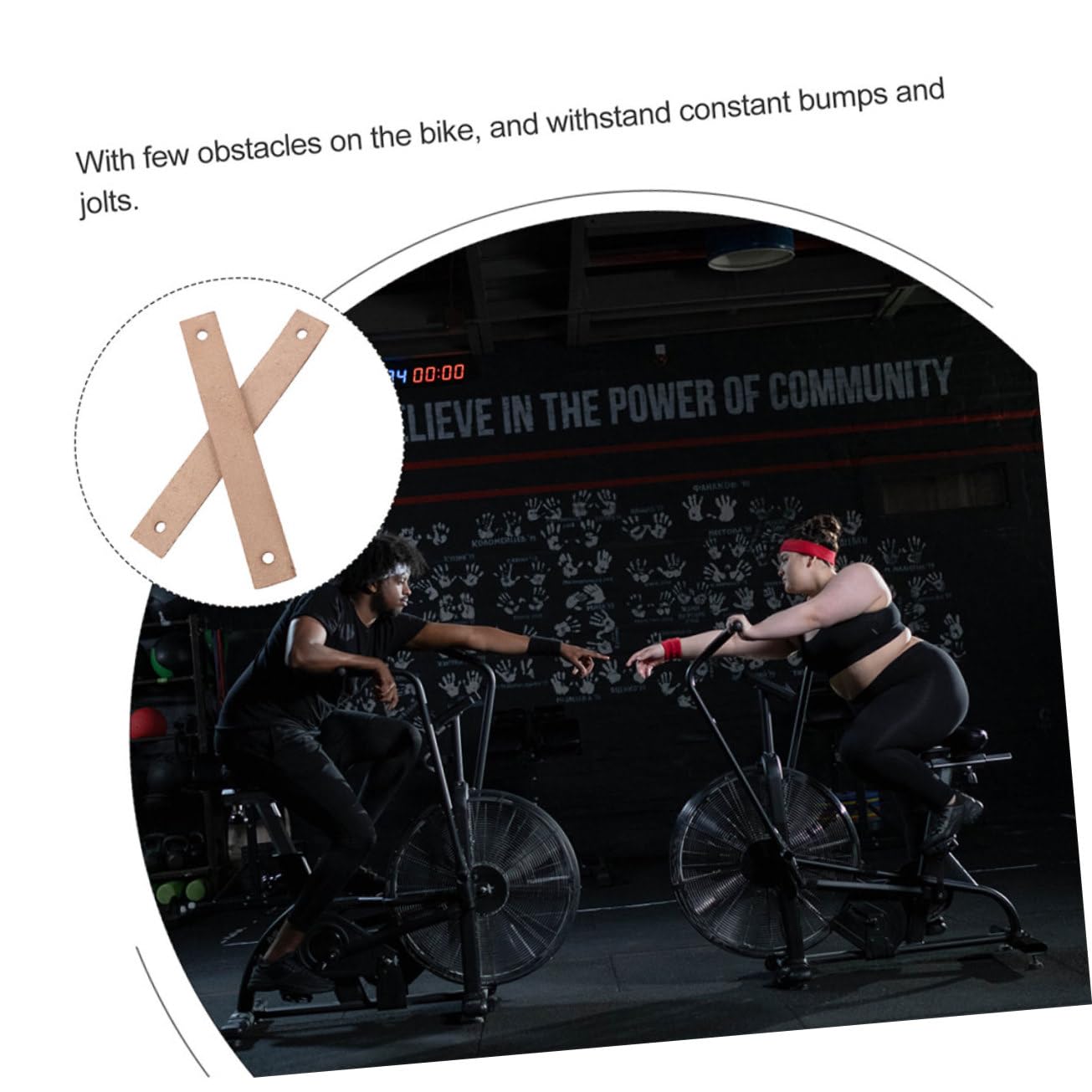 TOPBATHY 4 Set Pastiglie per Freni Bici da Spinning Pastiglie Frenanti Resistente Allusura per Ciclismo Indoor Facili da Installare Sicure da Utilizzare Ottime per Amanti del 2 Pezzi * 4