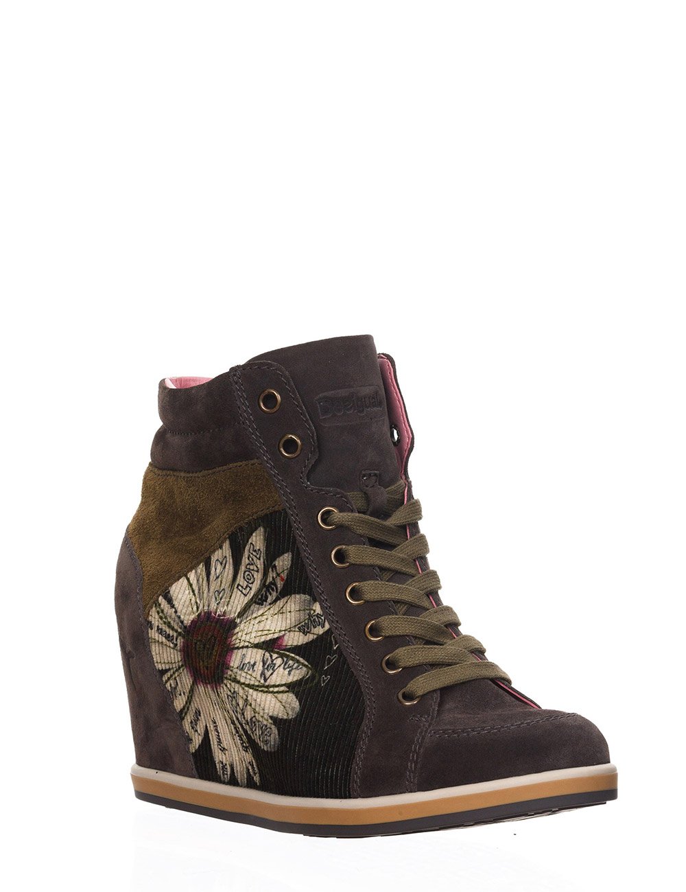 Desigual Damen Braun Marron 4086 Kaki Oscuro Cuna Margarit Ausgeglichenen, Boots, Braun - Braun - Marron (4086 Kaki Oscuro) - Größe: 37