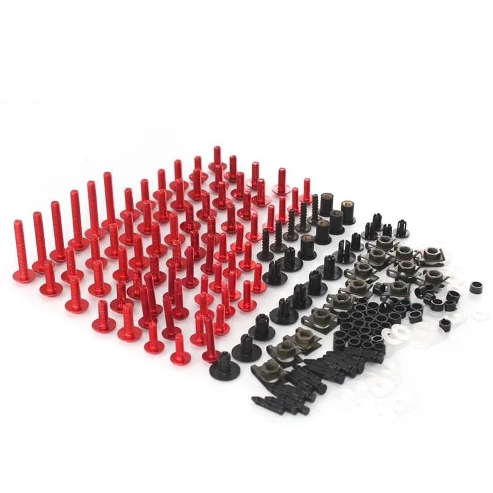 Motorcycle Custom Fairing Bolt Screws Bodywork Complete Kit For Rs 125 Rsv4 Rs4 For Tuono V4 1100 For Buell Xb12(Rosso)