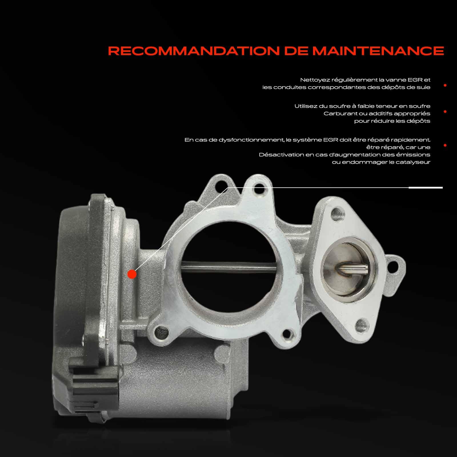 Frankberg Vanne EGR pour le recyclage des gaz d'échappement 03G131501J
