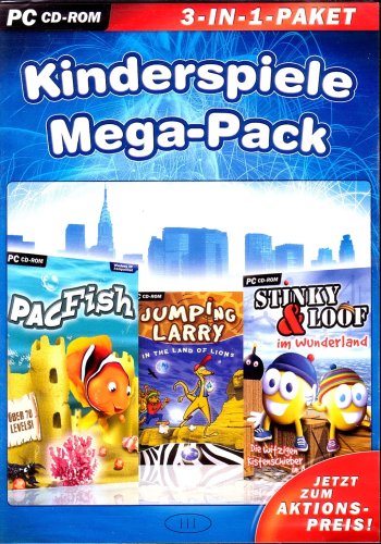 Preisvergleich Produktbild Kinderspiele Mega-Pack: Pacfish / Jumping Larry / Stinky & Loof