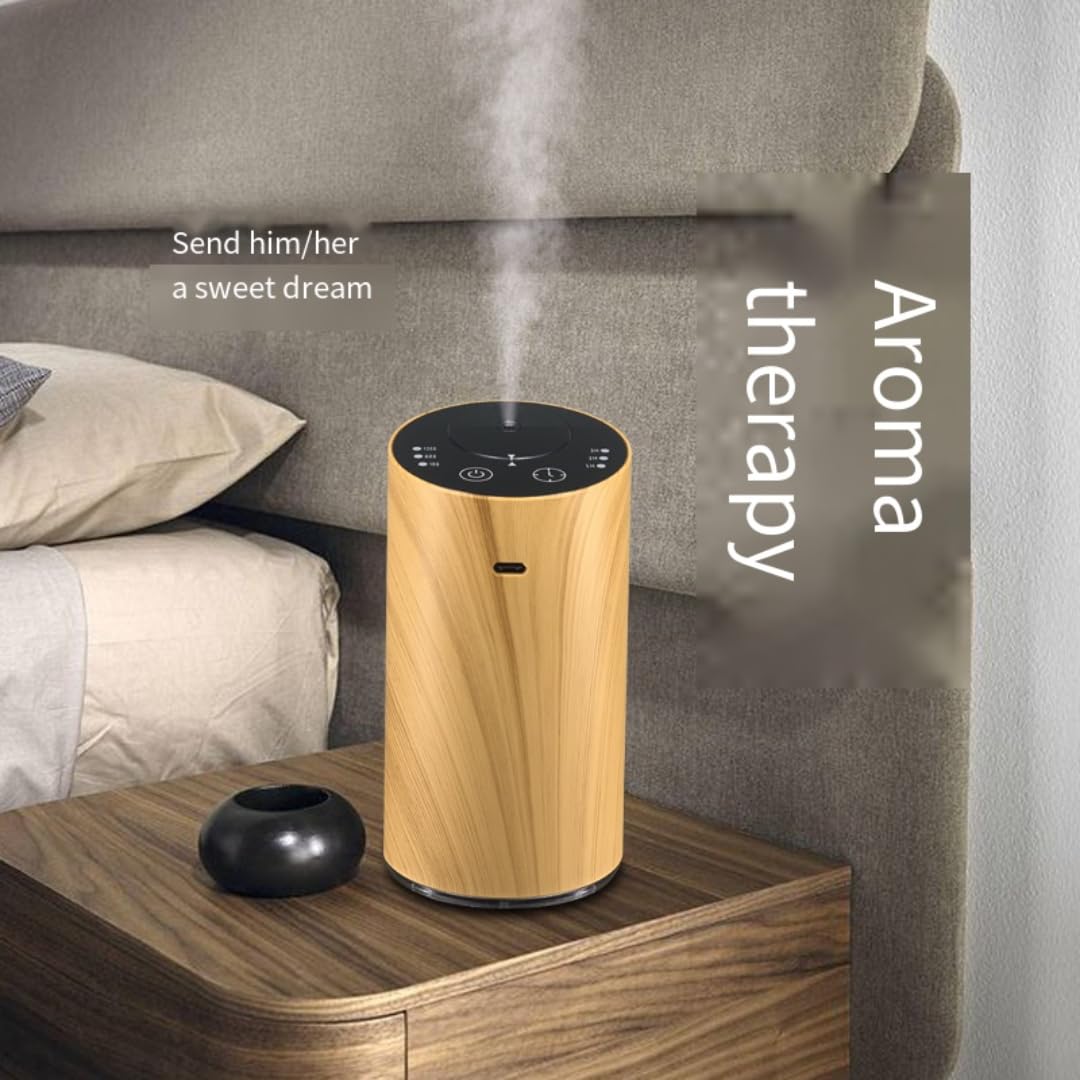 Difusor automático de aromaterapia de grano de madera