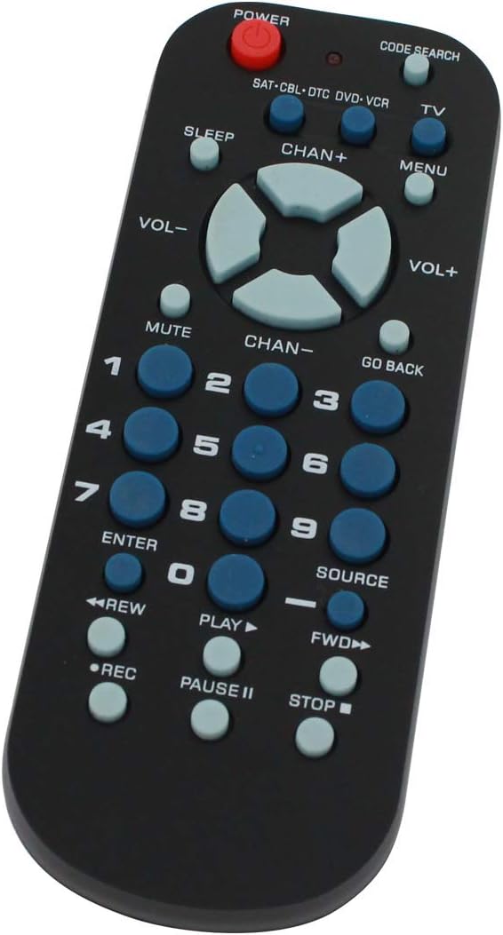 Replacement for RCA 3-Device Universal Remote Control Palm Sized - Compatible with Emprex TV - Remote Code 1422