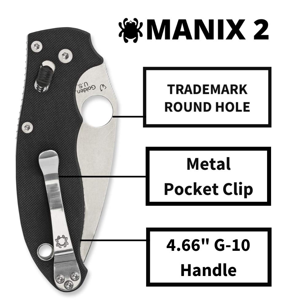【 】ミーナ2 Amazon.com : Spyderco Manix 2 Lightweight Signature Knife