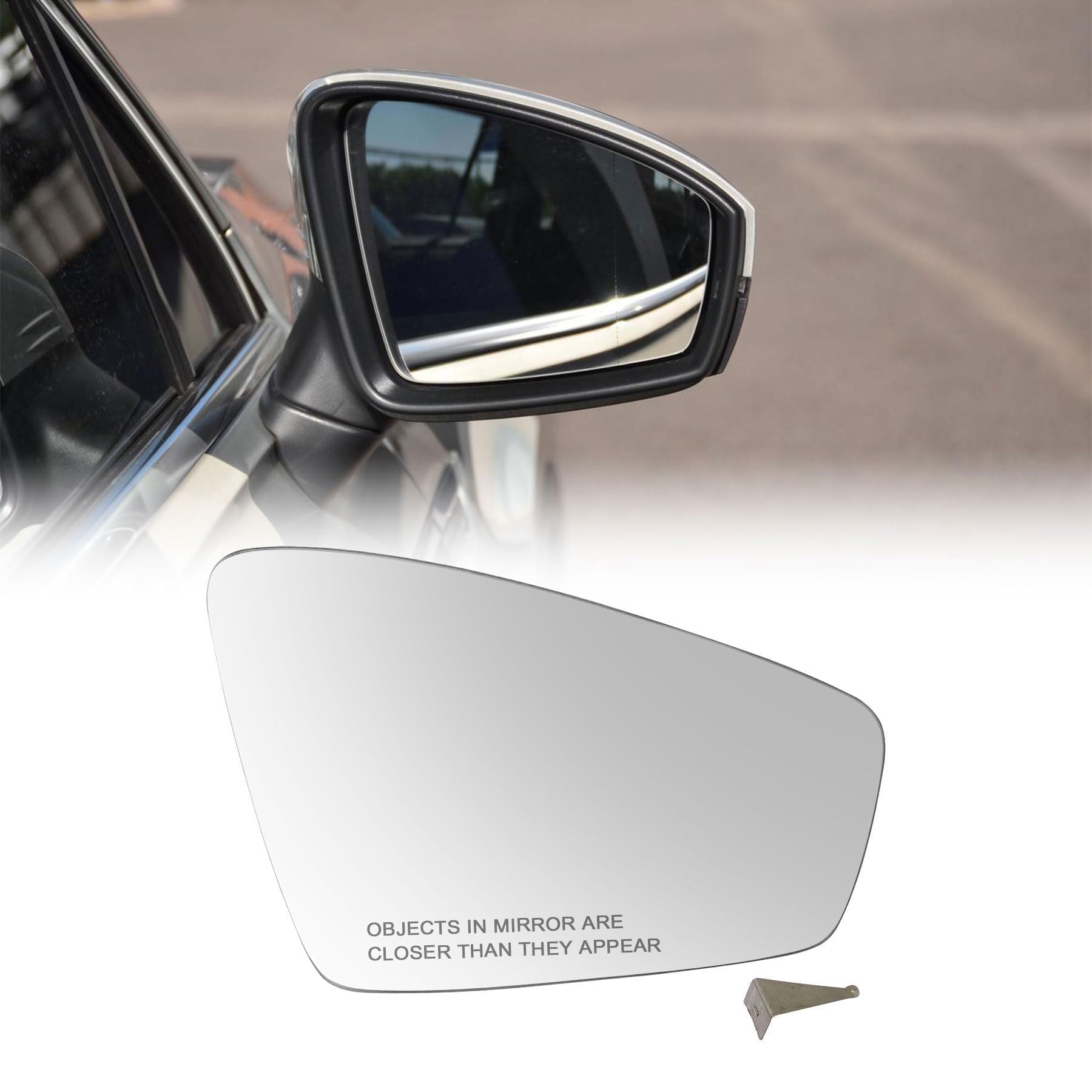 Amazon.com: XQSMWF Right Door Mirror Glass Passenger Side Heated