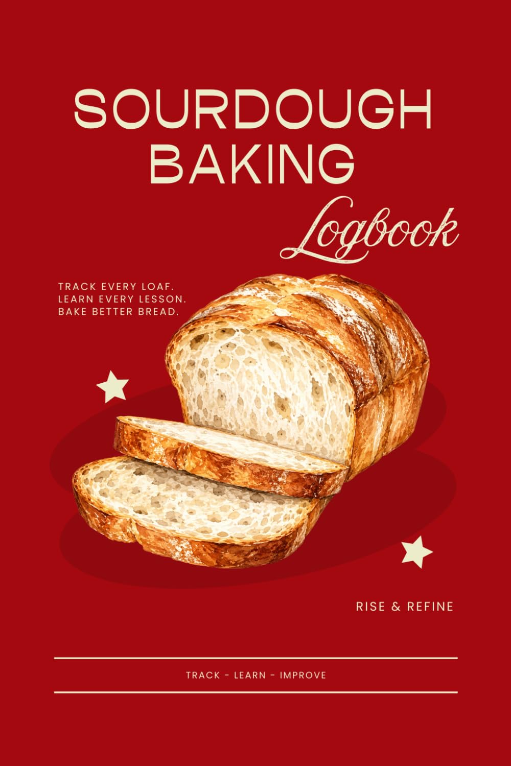 Sourdough Baking Logbook: Track Every Loaf, Starter, Fermentation, Bake Result & Bread-Making Notes