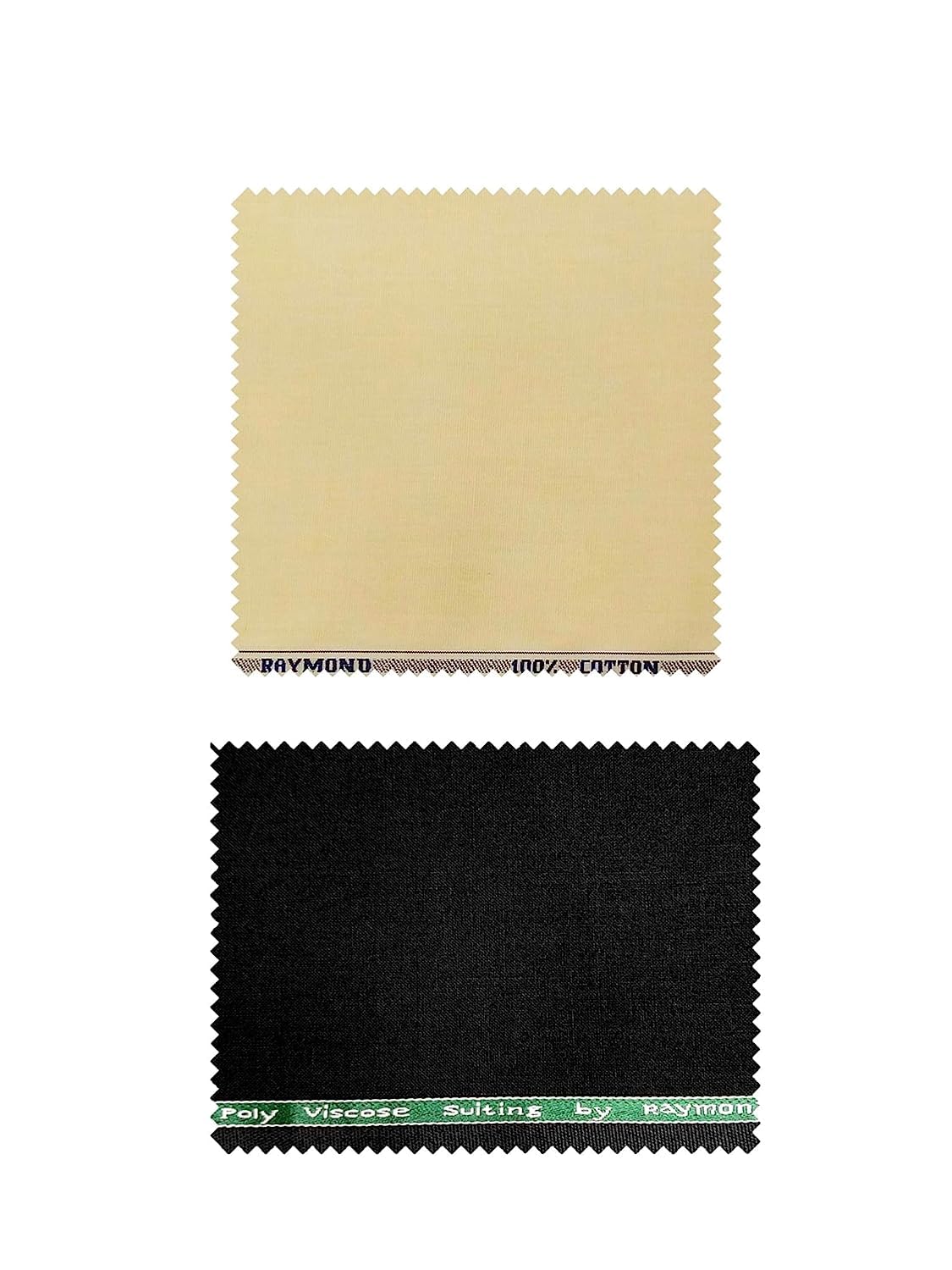 raymond Polyviscose Trouser- 100% Cotton Shirt Fabric Combo Box (Unstitched, All Weather Fabric, (BLACK PANT+YELLOW SHIRT)-picture-27