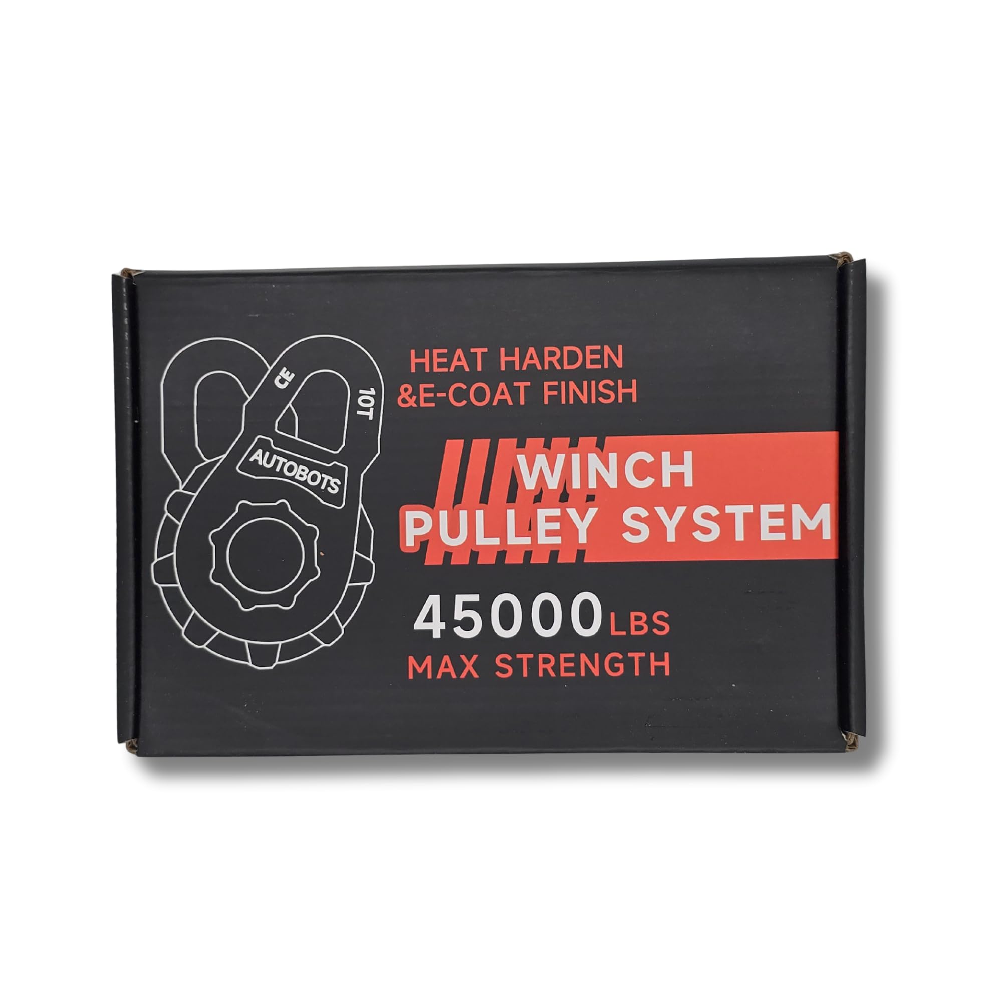 Polea de reenvío forjada para Winch 10T (22.000 lbs) Cable Acero o Plasma, Pintura anticorrosión, Bloque de Rescate 4x4 Offroad