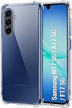 TheGiftKart Transparent Crystal Clear Back Cover Case for Samsung Galaxy M17 5G / A17 5G / F17 5G | Shockproof Soft TPU Case | Cushioned Edges for Ultimate Protection Back Cover (TPU, Transparent)