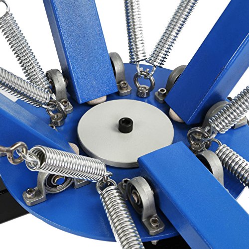 SmarketBuy Silk Screen Printing Machine 2 Station 4 Color Screen Printing for T-Shirt DIY (2 Station 4 Color)