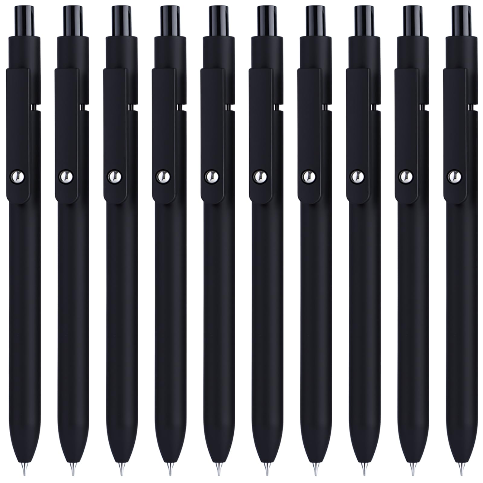 Epakh Gelstifte, 0,5 mm, schnell trocknend, schwarze Tinte, feine Spitze, glattes Schreiben, High-End-Serie, einziehbar, ästhetischer Kugelschreiber für Büro, Schule, Damen, Herren, Geschenke (schwarz