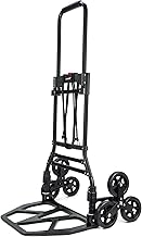 LVYUAN L Size Carry Cart, Stairs, 3 Wheels, Dolly, Stairs, 6 Wheels, Folding, Hand Carrier, Hand Truck, Luggage Cart, Lightweight, Steps, 3 Wheels, 360 Degree Rotation, Silent, Large Tires, Height