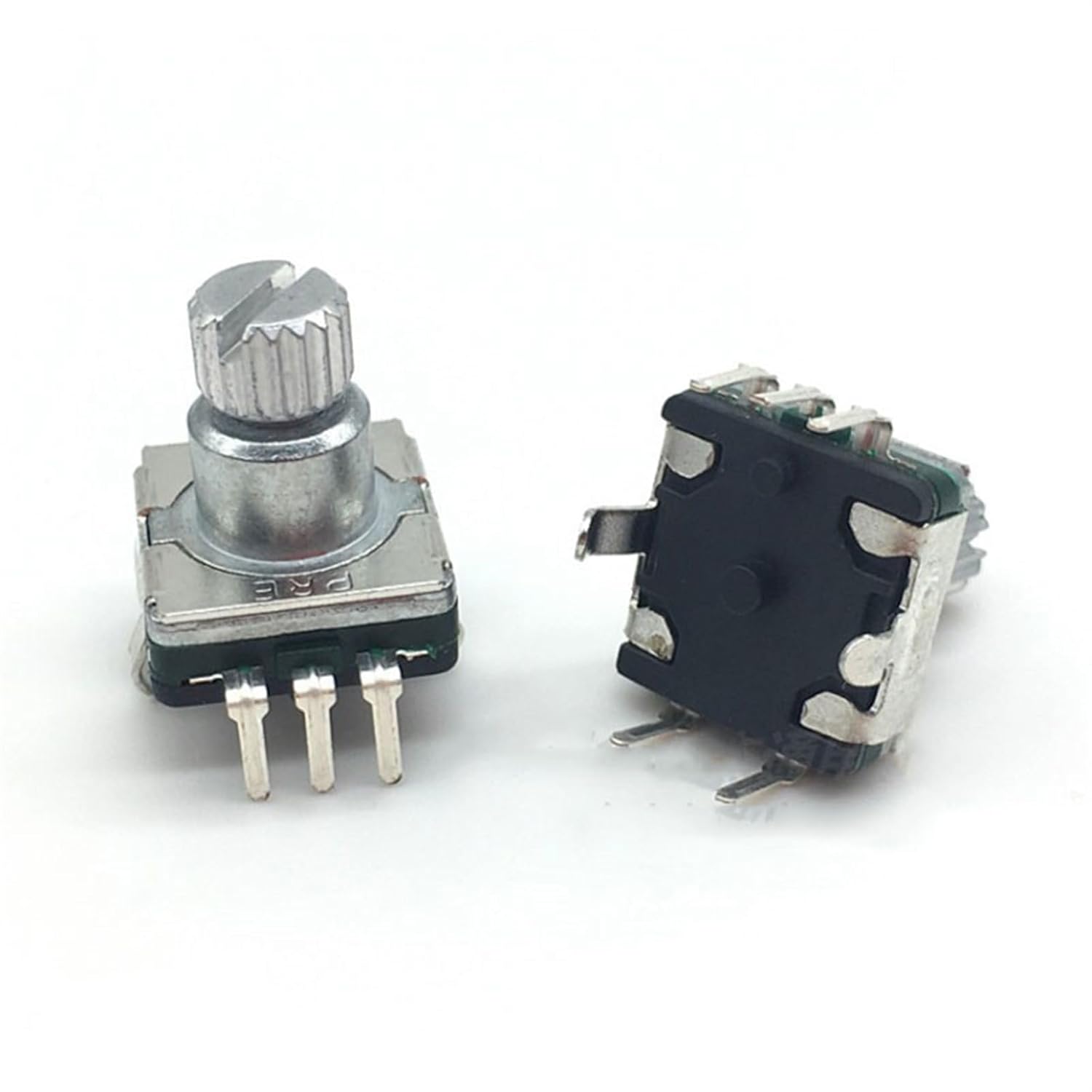 5pcs EC11 Rotary Encoder Code Switch 30 Position with Push Button Switch 5pin in Handle Length 9.5mm