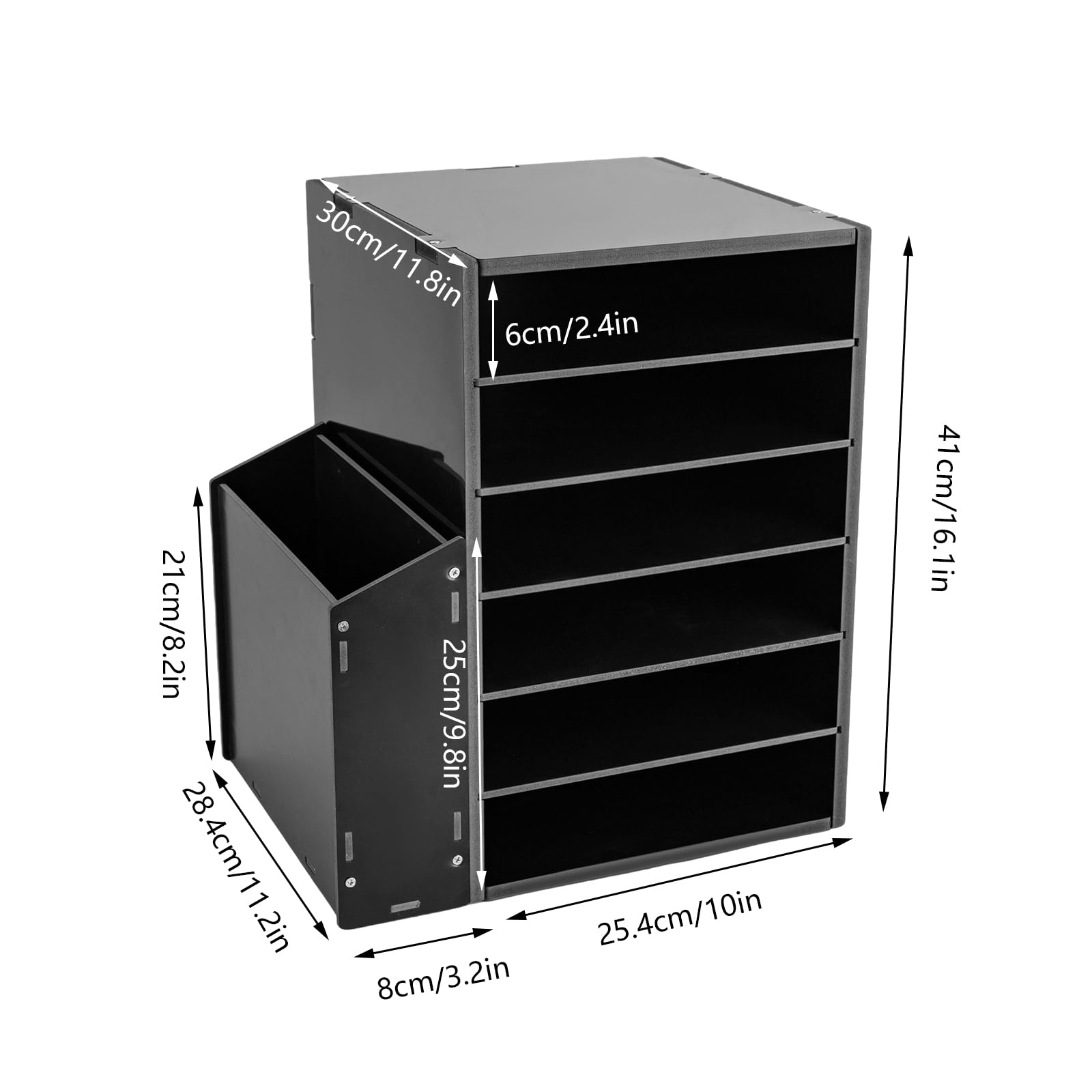 Raccoglitore e organizer per posta – Vassoio per carta A4 a 6 livelli, porta documenti per ufficio e scuola, organizer per documenti con scomparti per un'organizzazione efficiente della scrivania