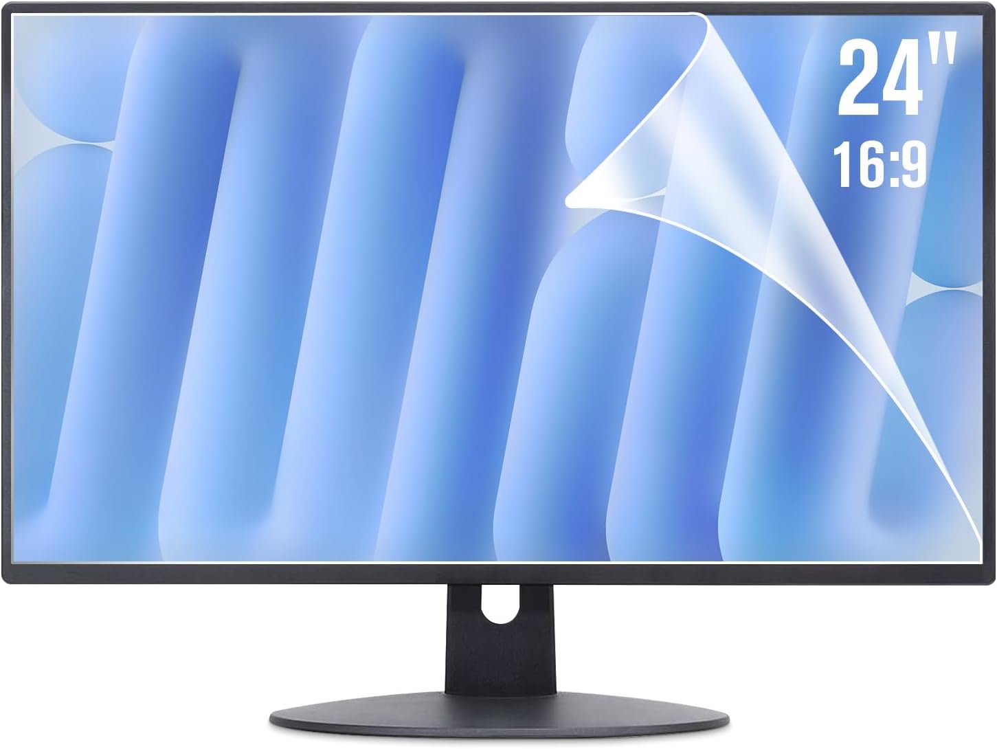 F FORITO 2-Pack 24 inch 16:9 Matte Anti Glare Computer Screen Cover, 24" Anti Glare Film Compatible with All 24" Dell/Sceptre/LG/SANSUI/Philips/KOORUI/AOC Widescreen Monitors