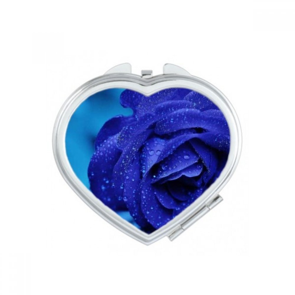 Miroir maquillage compact rose roses rouges portable à la main