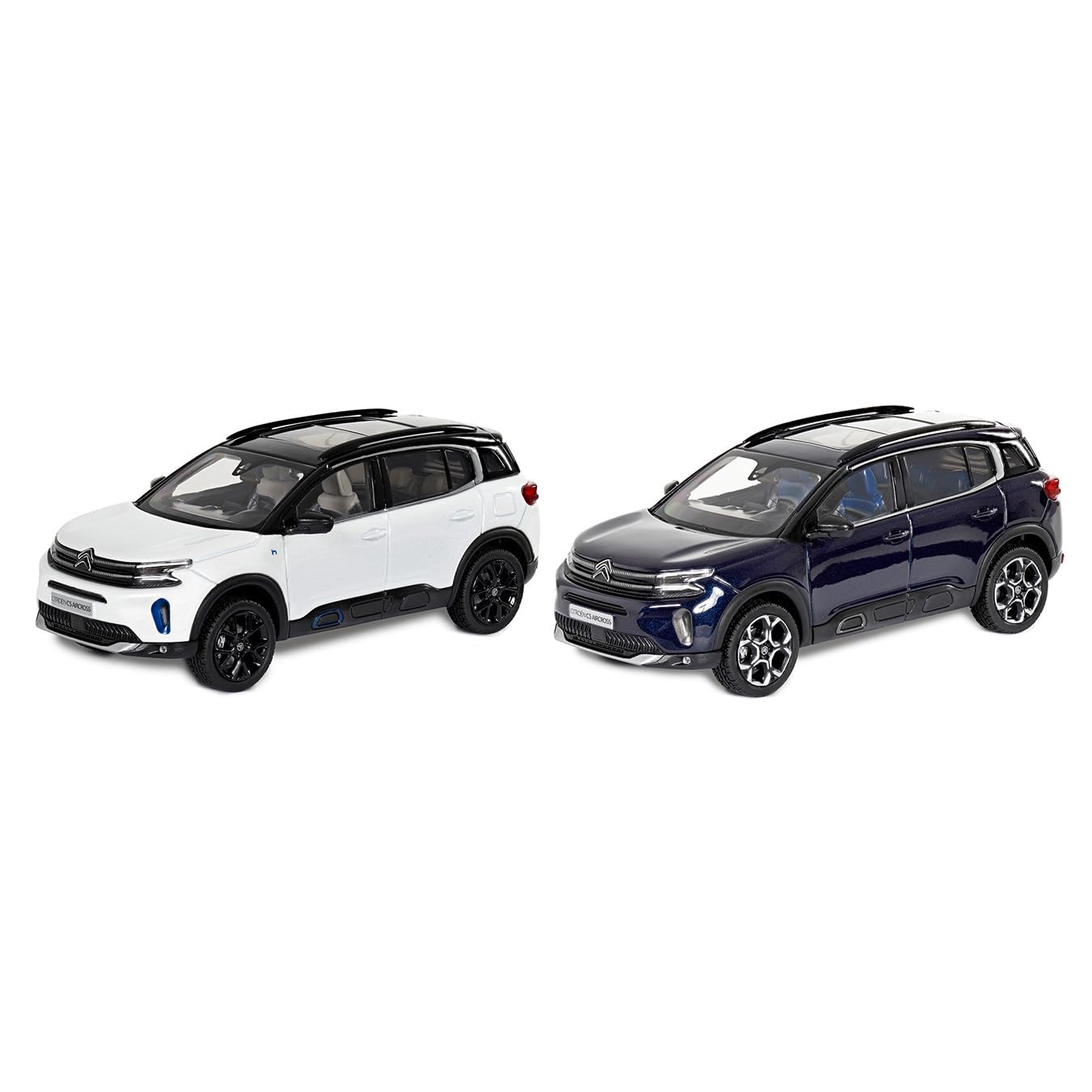Citroën Miniatura C5 Aircross Blu Eclipse 2022 1/43 - Modello in Metallo Die-Cast, Finitura Pulita, Perfetto per Appassionati di Automobili e Collezioni di Miniature