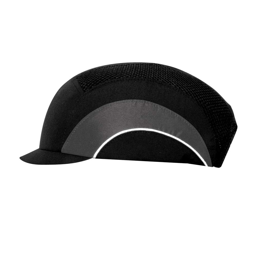 JSP HardcapA1+ Premium Baseball Style EN 812 Bump Cap with 2.5cm micro Peak Black/Grey (ABT000-005-000)