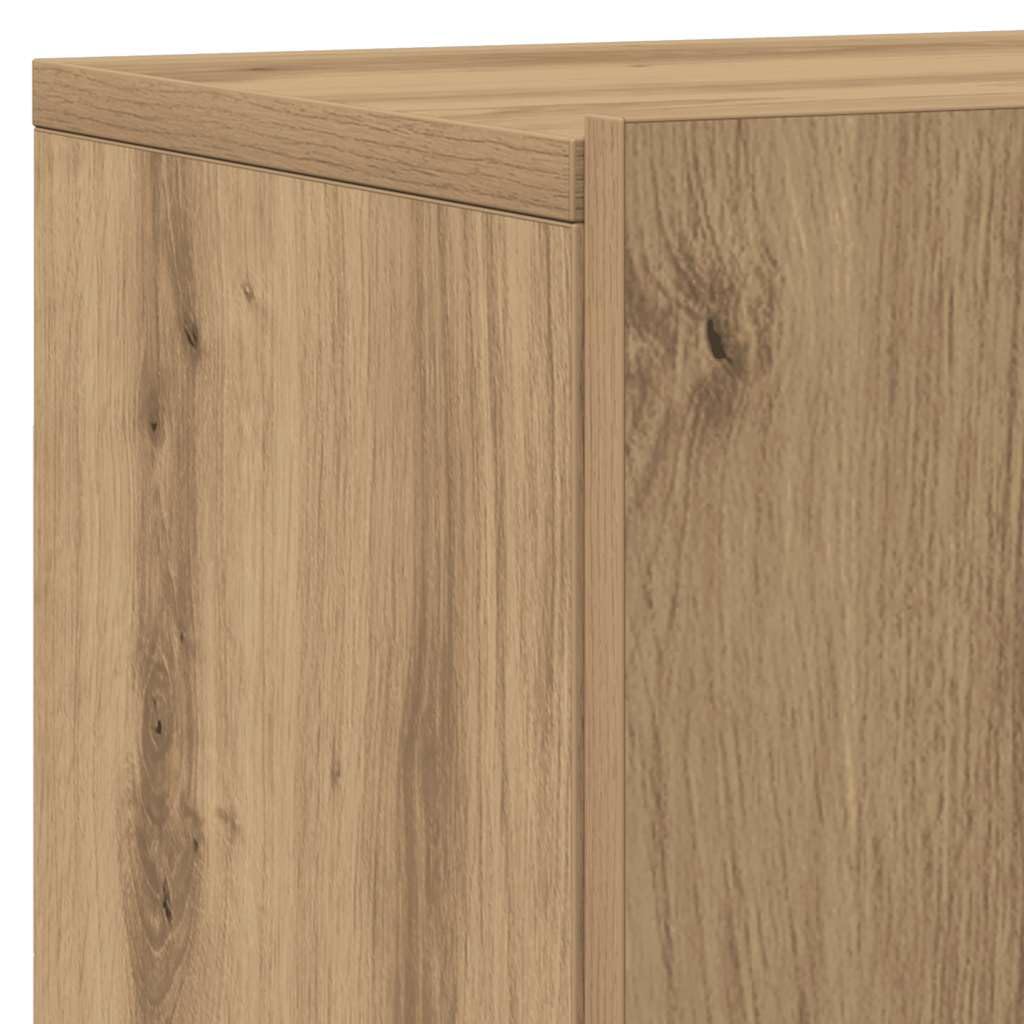vidaXL Muebles de TV de Pared 2 Unidades Roble artisian 80x30x41 cm, Soporte para TV, Armario Consola de TV, Muebles de Dormitorio, Mueble Multimedia