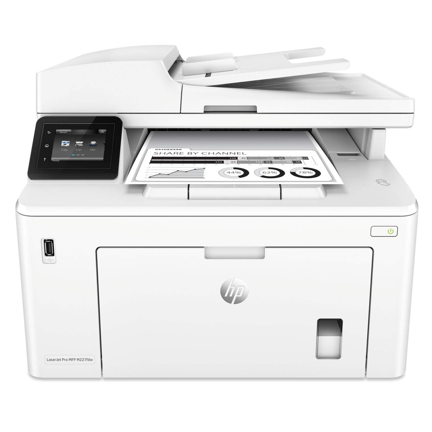 HP LaserJet Pro MFP M227fdw Wireless Monochrome All-in-One Printer with Built-in Ethernet & 2-Sided Printing, Works with Alexa (G3Q75A)