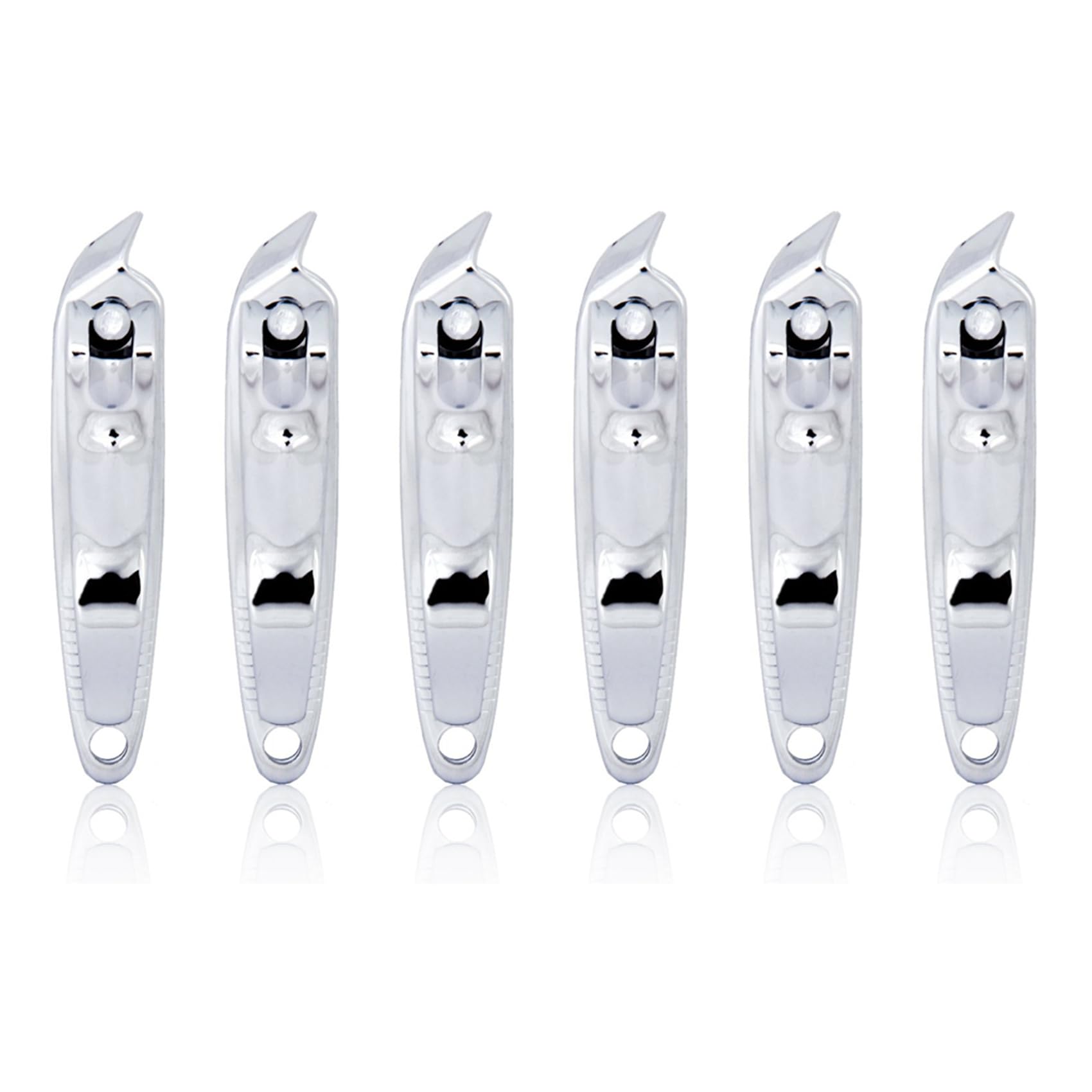 Glayent Silver 6X Slanted Edge Nail Cutter Nail Clippers Cilppers Fingernail Toenail