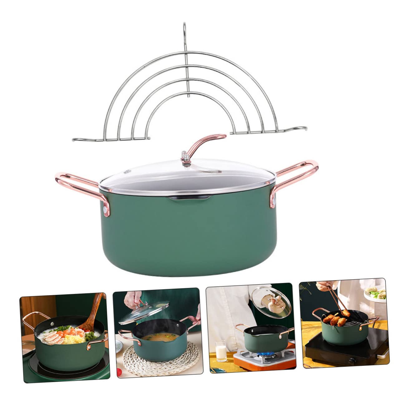 Babynahrungs-kochtopf Multifunktions-kochtopf aus Hochwertigen Materialien Kochutensil für Milch Suppen Nudeln Babynahrung und Mehr Tragbar und Leicht Zufällige Farbe